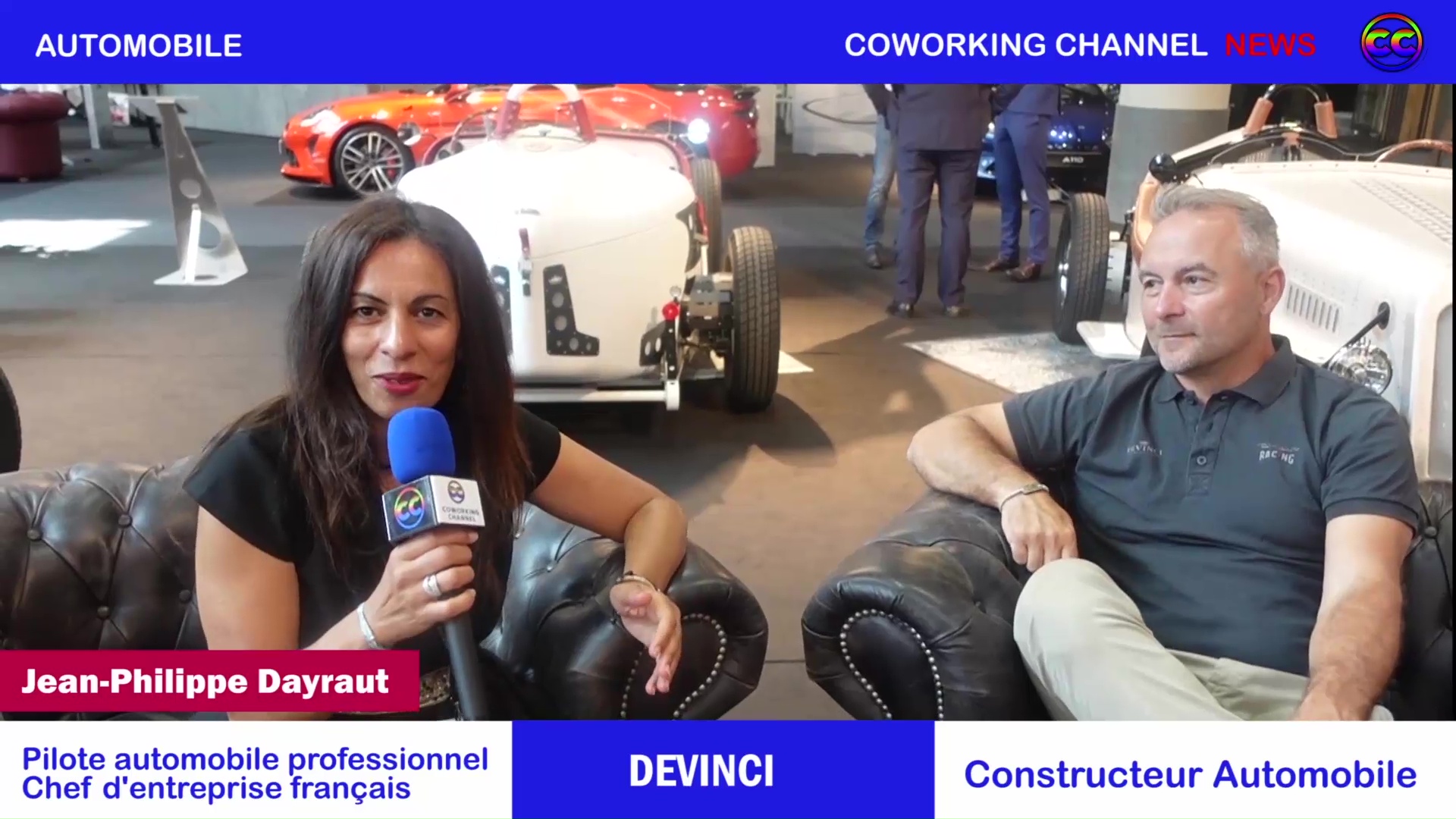 Coworking Channel présente l'nterview Drive with me avec Jean-Philippe Dayraut de DEVINCI Cars.