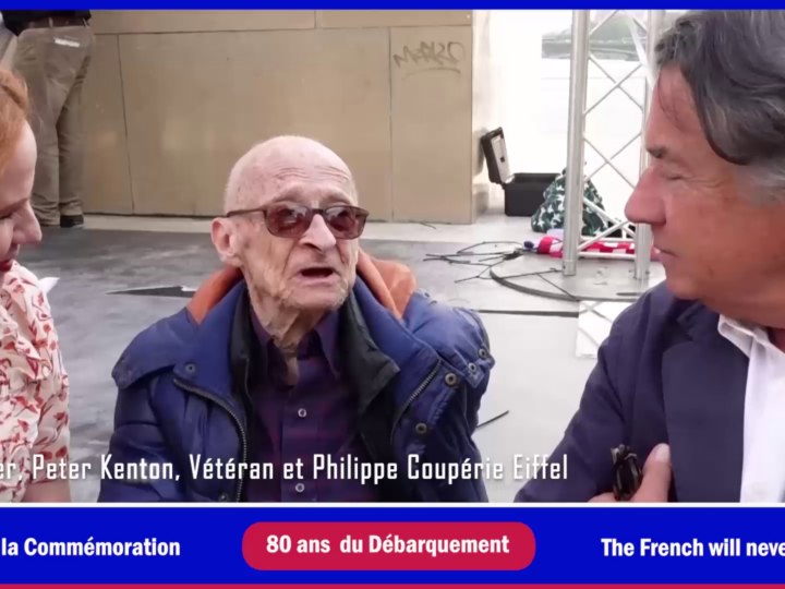 Commemoration-80-ans-Normandie-Temoignage-Veteran-Peter-Kenton-Anna-Canter-Philippe-Couperie-Eiffel-By-Coworking-Channel