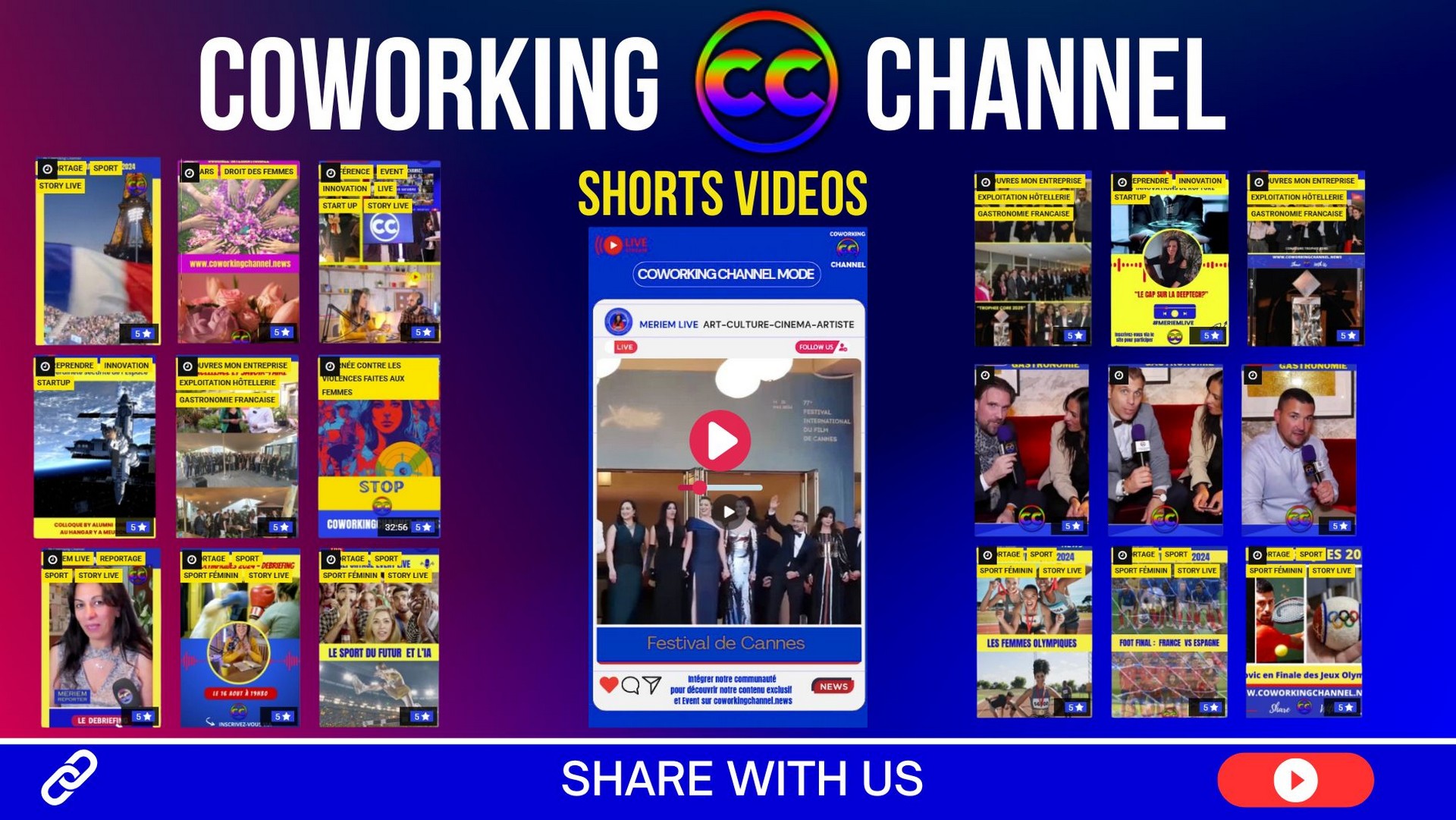 Coworking Channel Shorts