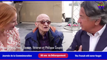 Commemoration-80-ans-Normandie-Temoignage-Veteran-Peter-Kenton-Anna-Canter-Philippe-Couperie-Eiffel-By-Coworking-Channel