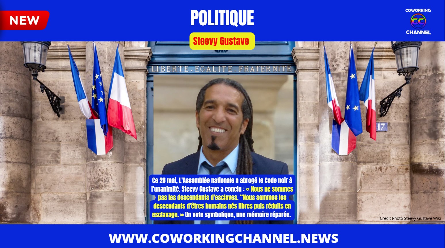 Steeve-Gustave-Stop-Racisme-Code-Noir-Abroge-News-Coworking-Channel