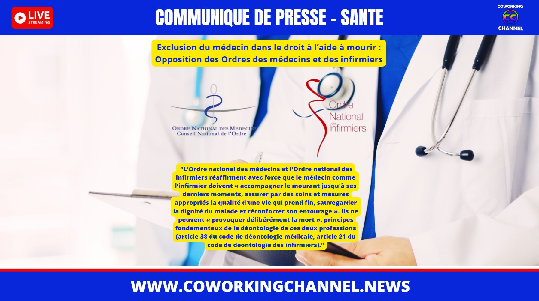  Communique-Presse-Ordre-Medecins-Infermiers-Sante-News-Coworking-Channel
